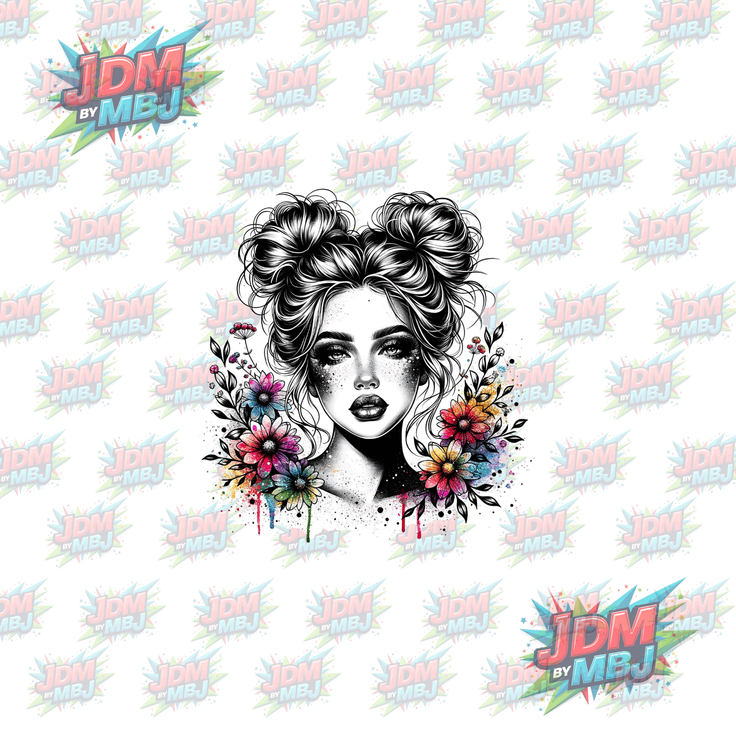 Iron On - Tattoo Girl DTF
