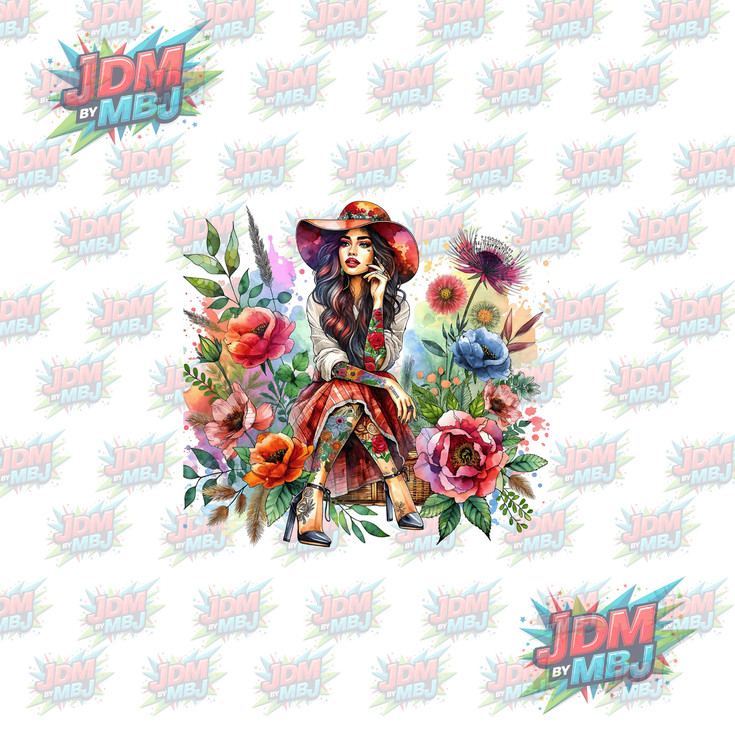 Iron On - Tattoo Girl DTF