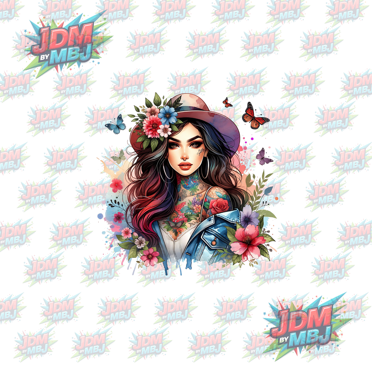 Iron On - Tattoo Girl DTF