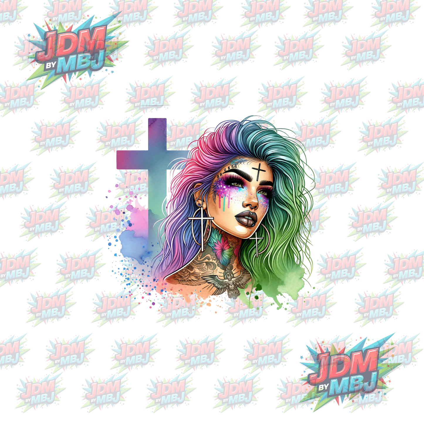 Iron On - Tattoo Girl DTF