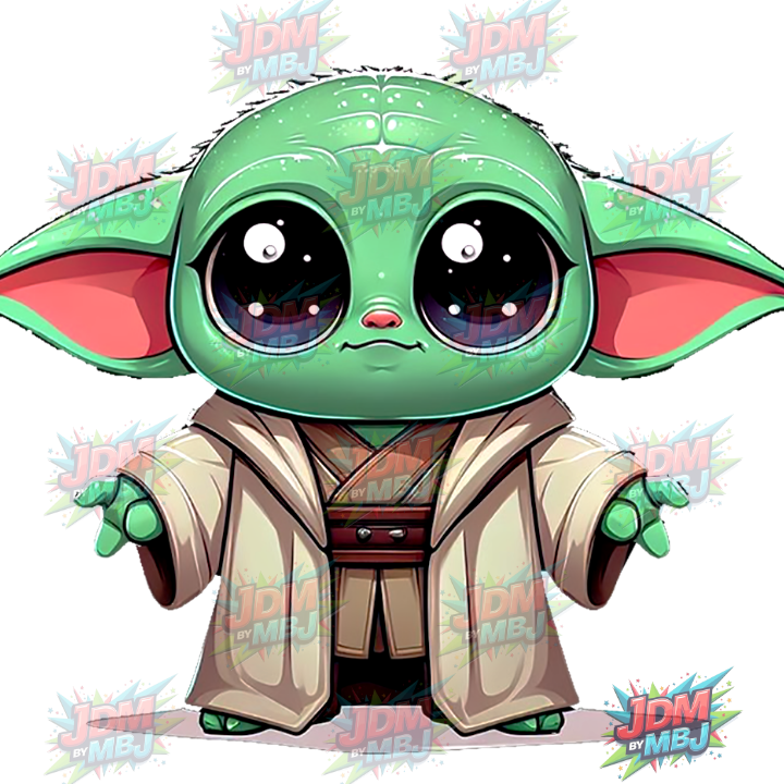 Iron On - Baby Yoda DTF 25cm