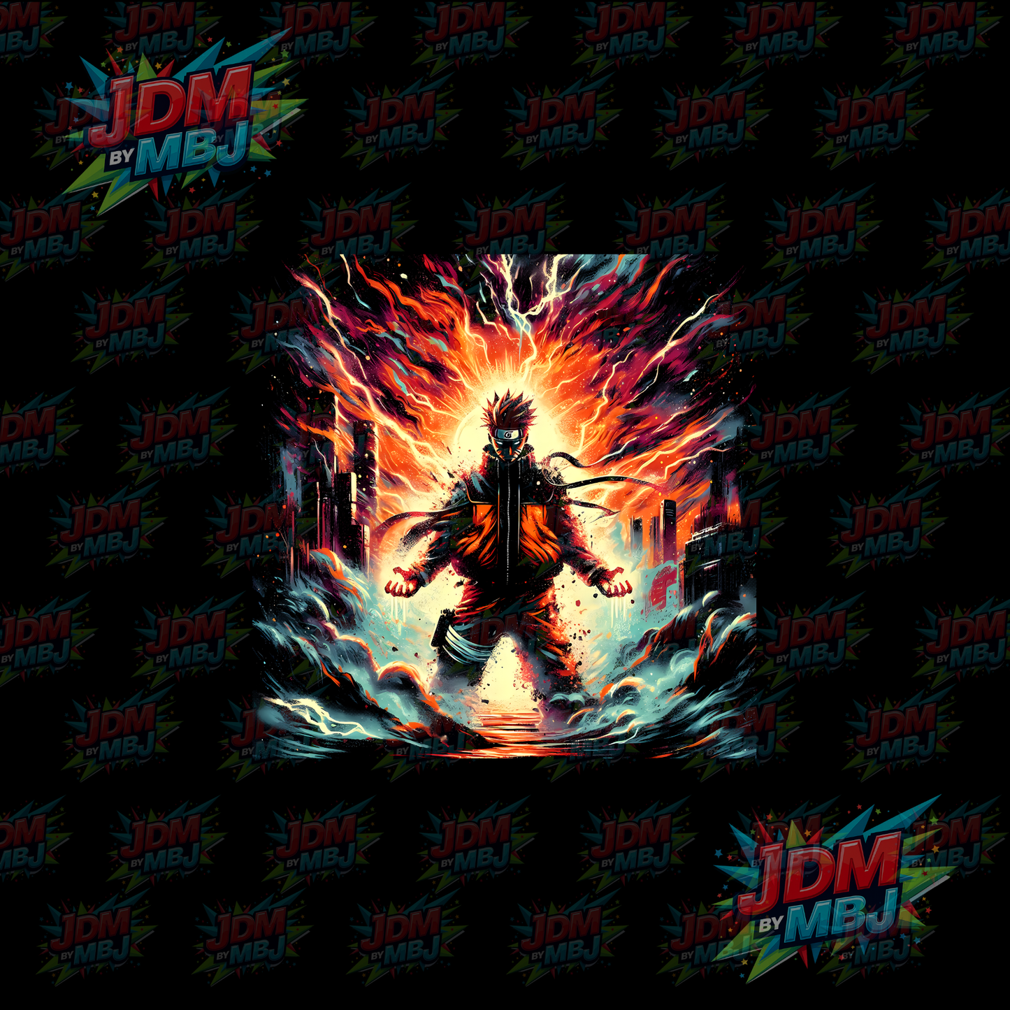 Iron On - Naruto 'Halftone' DTF