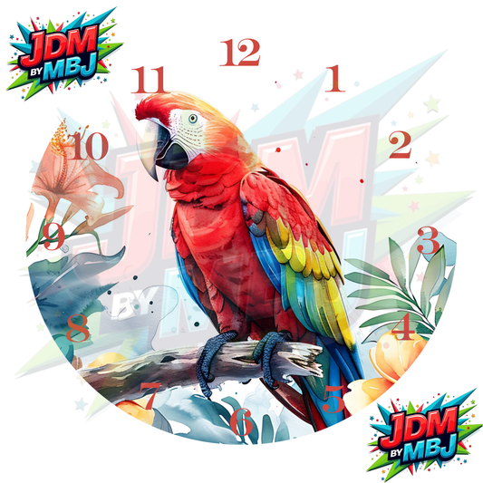 Clock Sublimation Prints - Inspired by Bird's, Dog's & Tiger's