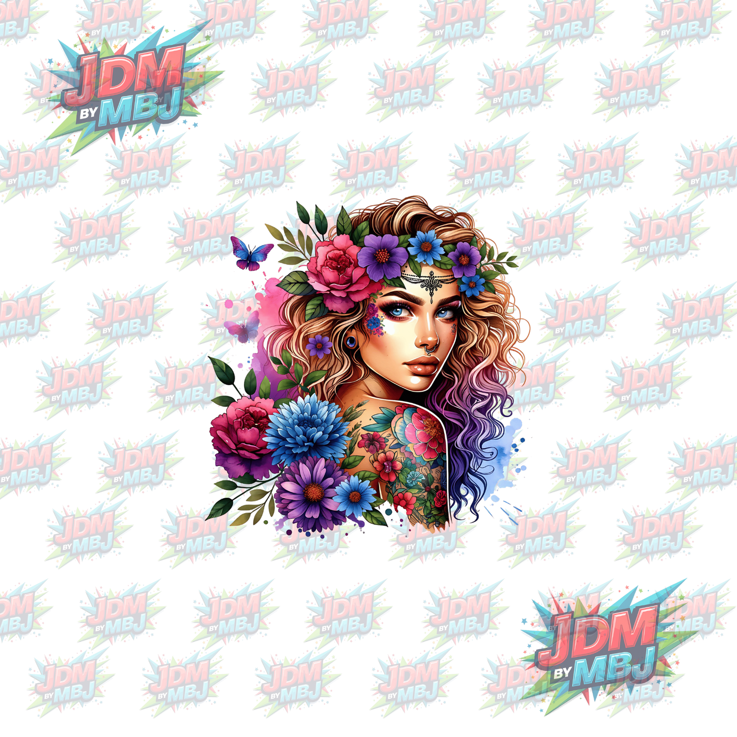 Iron On - Tattoo Girl DTF
