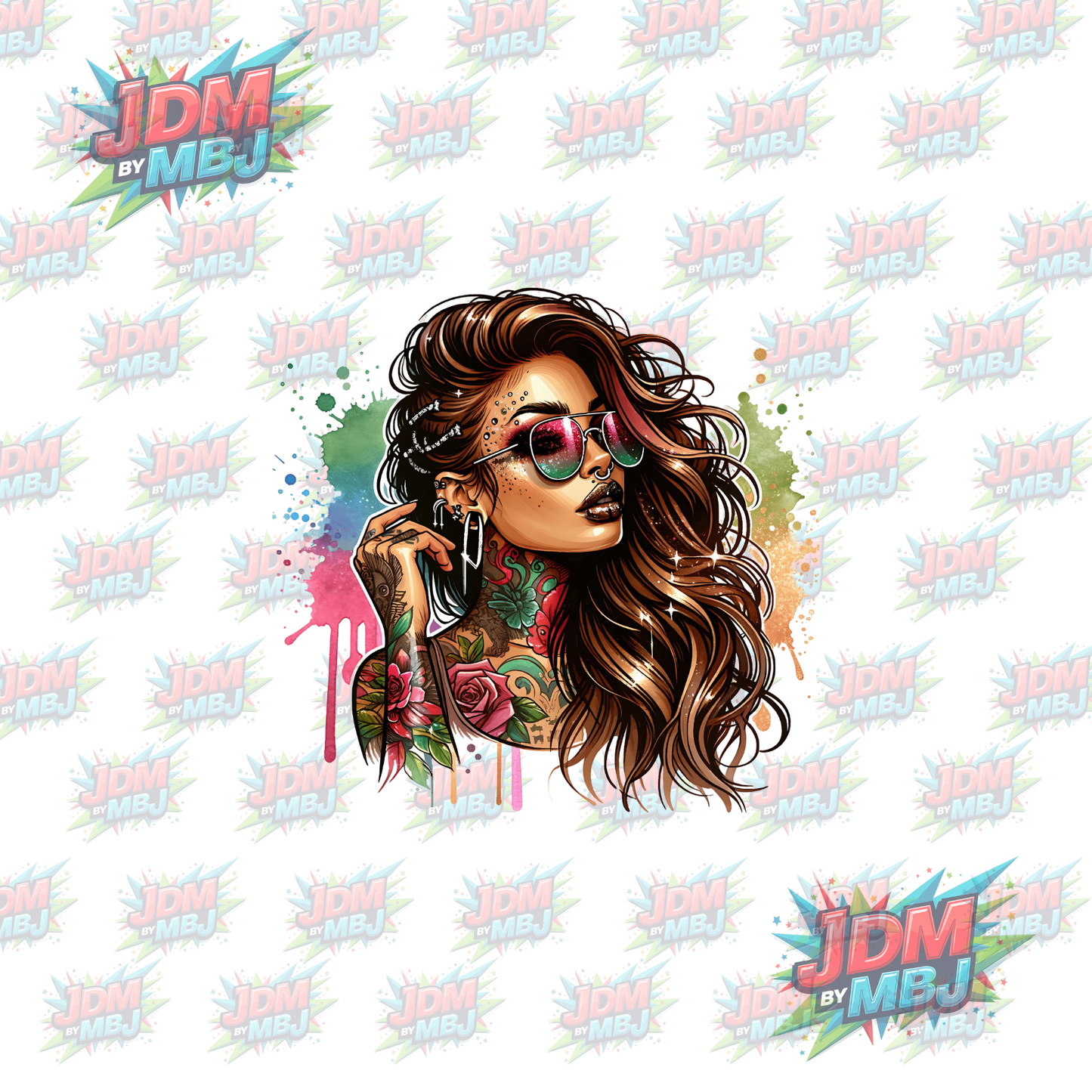 Iron On - Tattoo Girl DTF