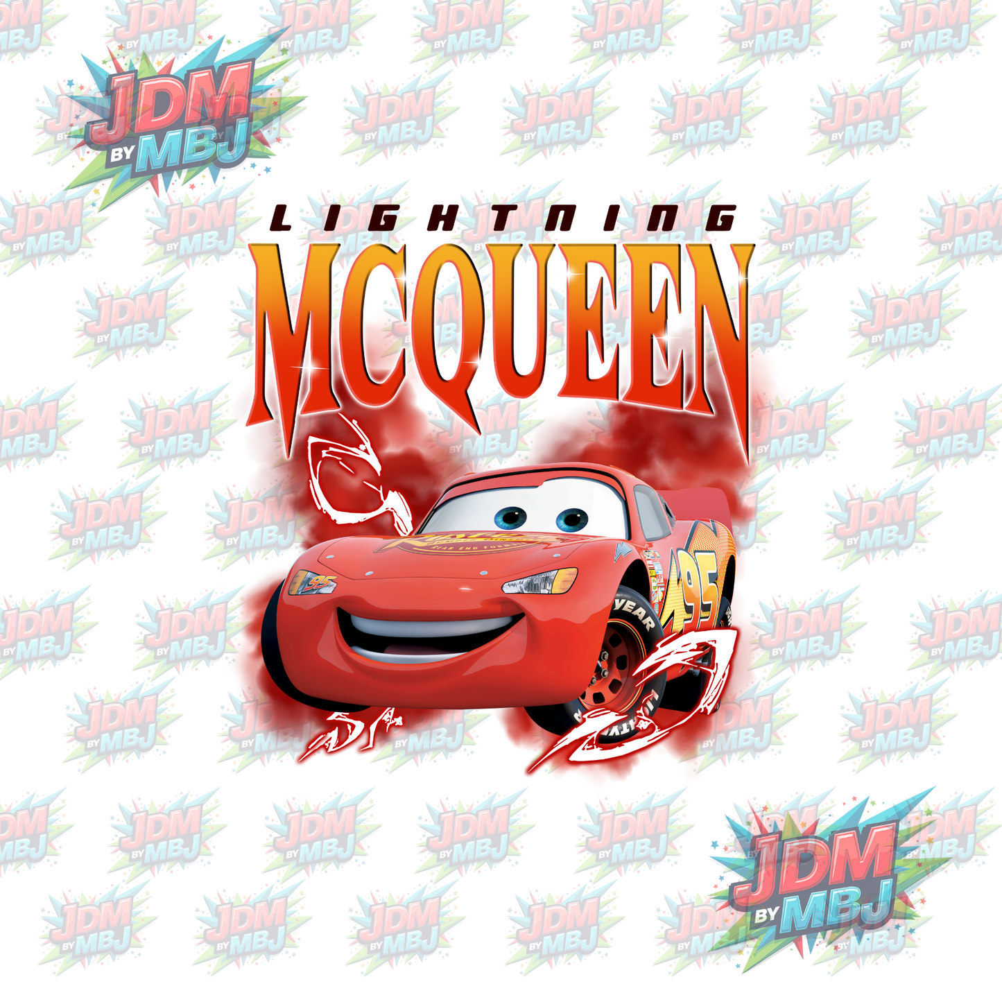 Iron On - "Lighting McQueen" DTF 24cm