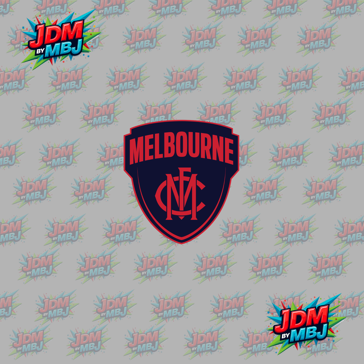 Iron On - Melbourne "AFL" DTF 20cm
