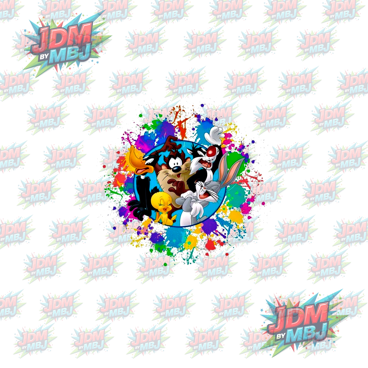 Pegatina termoadhesiva de Looney Tunes (25 cm)