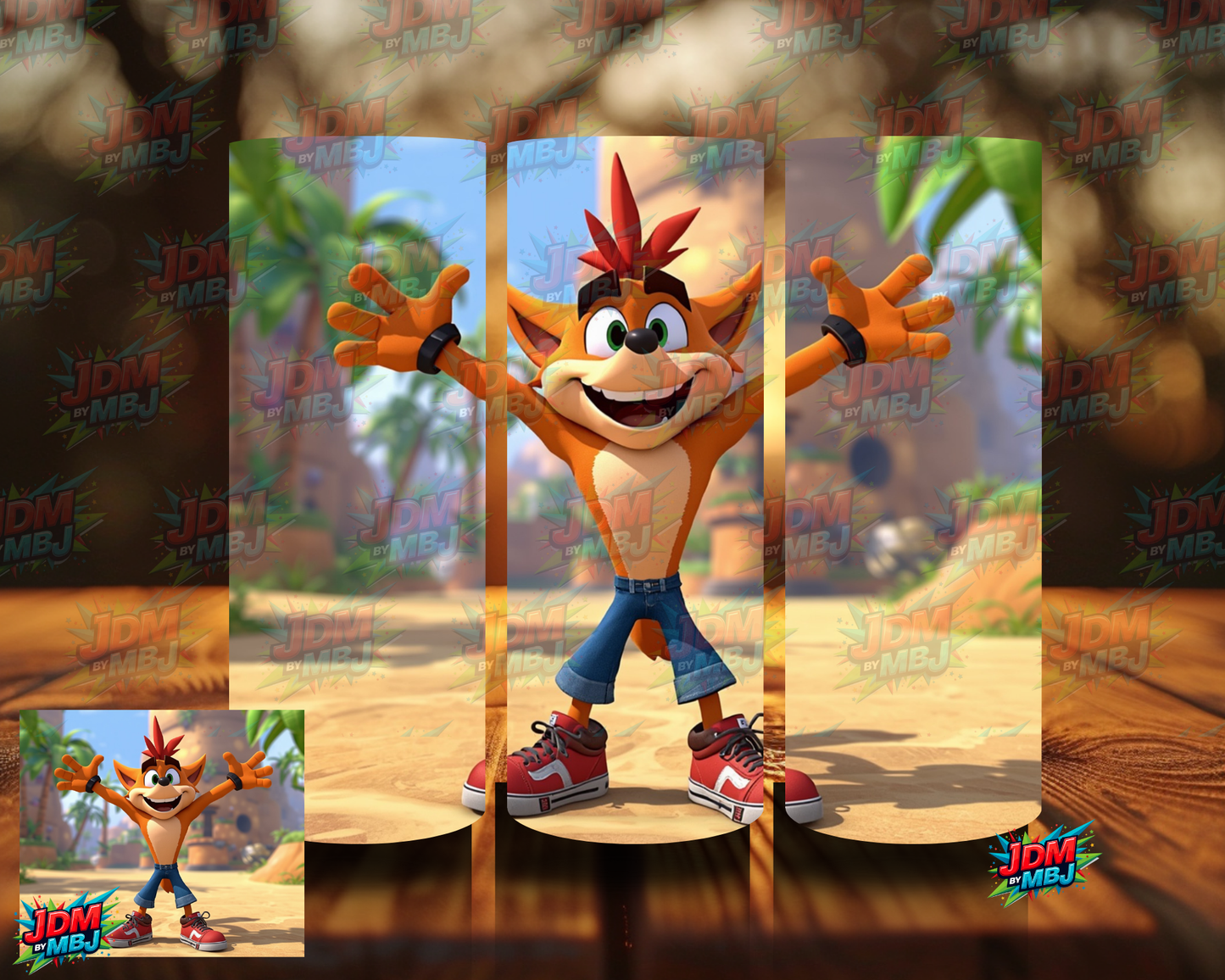 Inspired by Crash Bandicoot Sublimation Prints