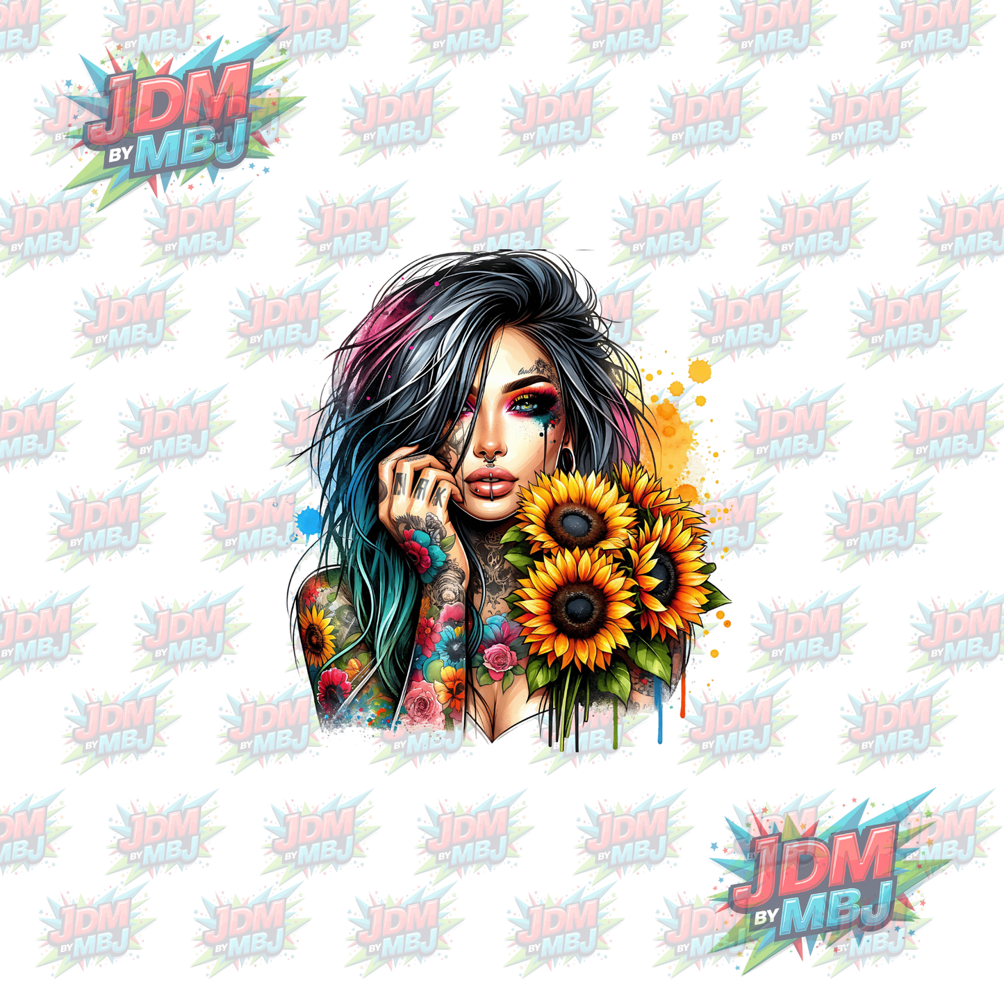 Iron On - Tattoo Girl DTF