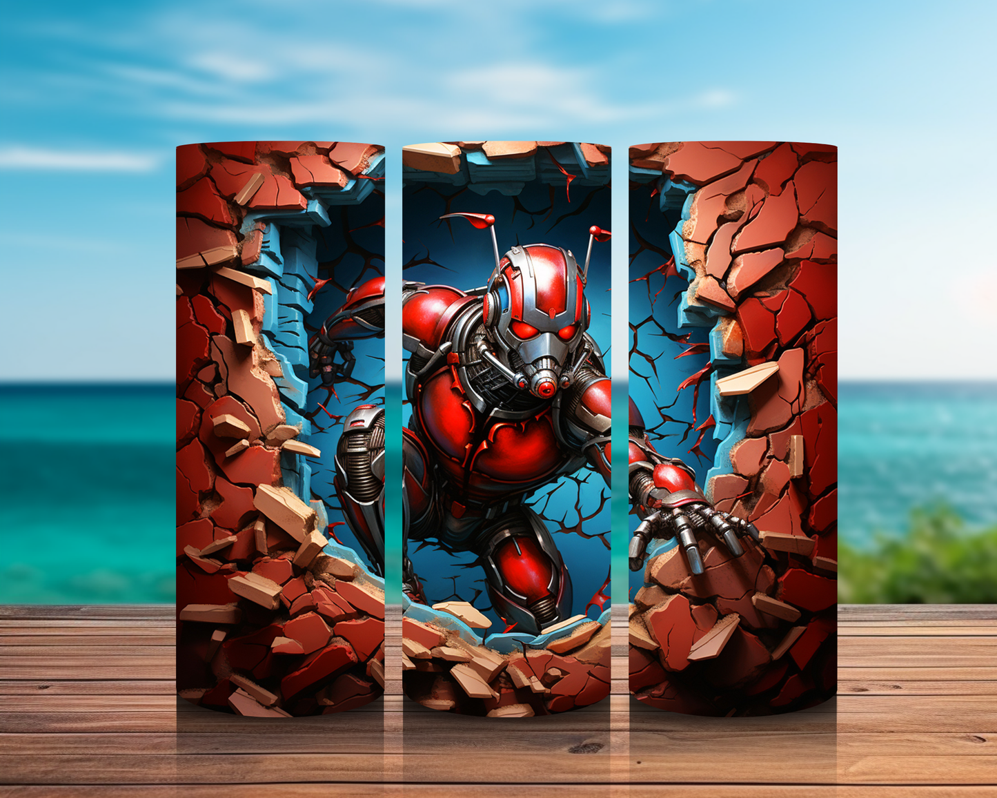 Inspirado en superhéroes 3D en impresiones de sublimación de pared