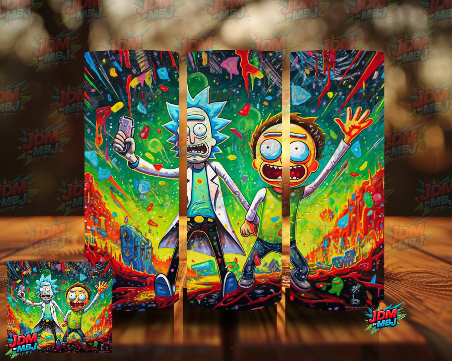 Inspired by Rick & Morty Sublimation Prints