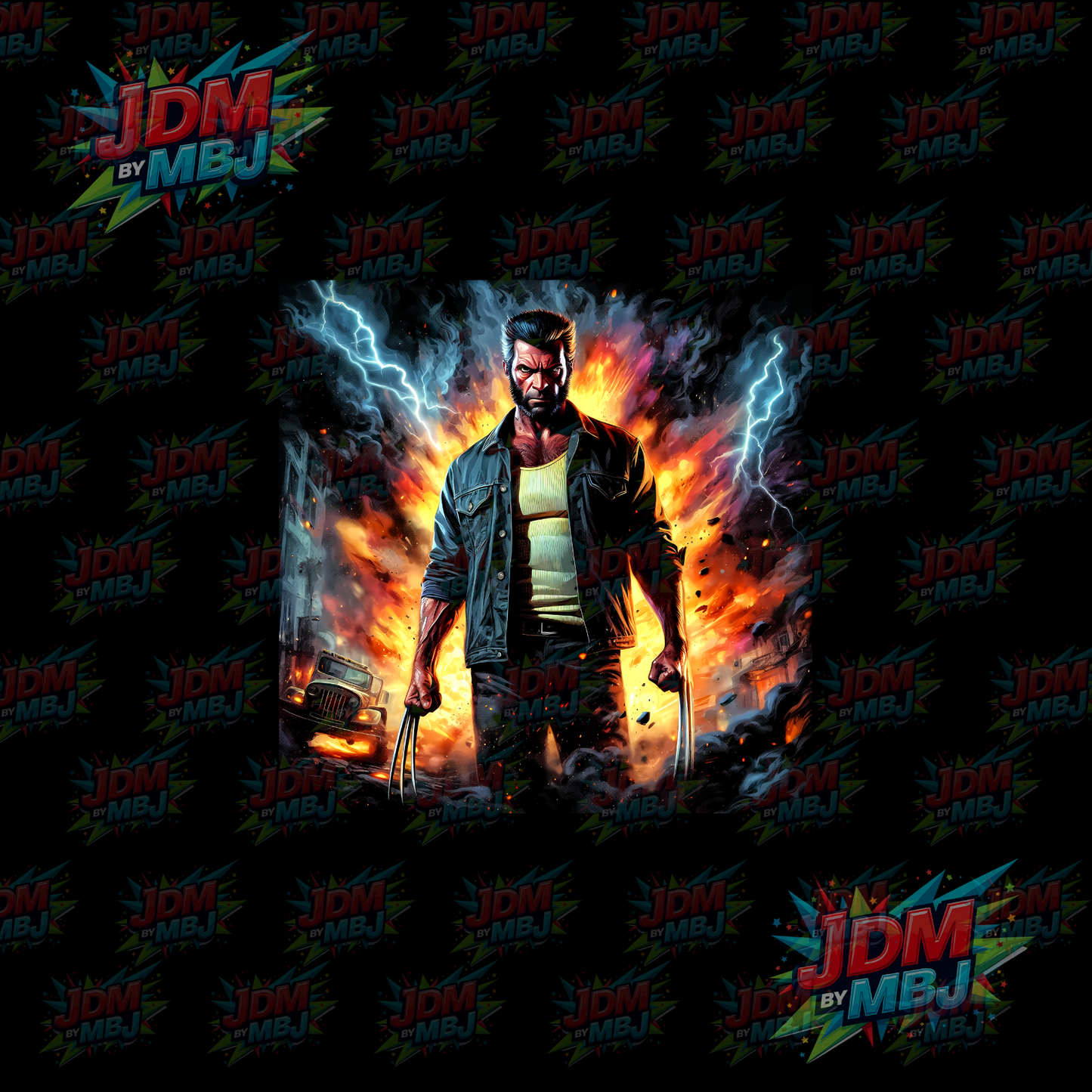 Iron On - Superhero Halftone DTF