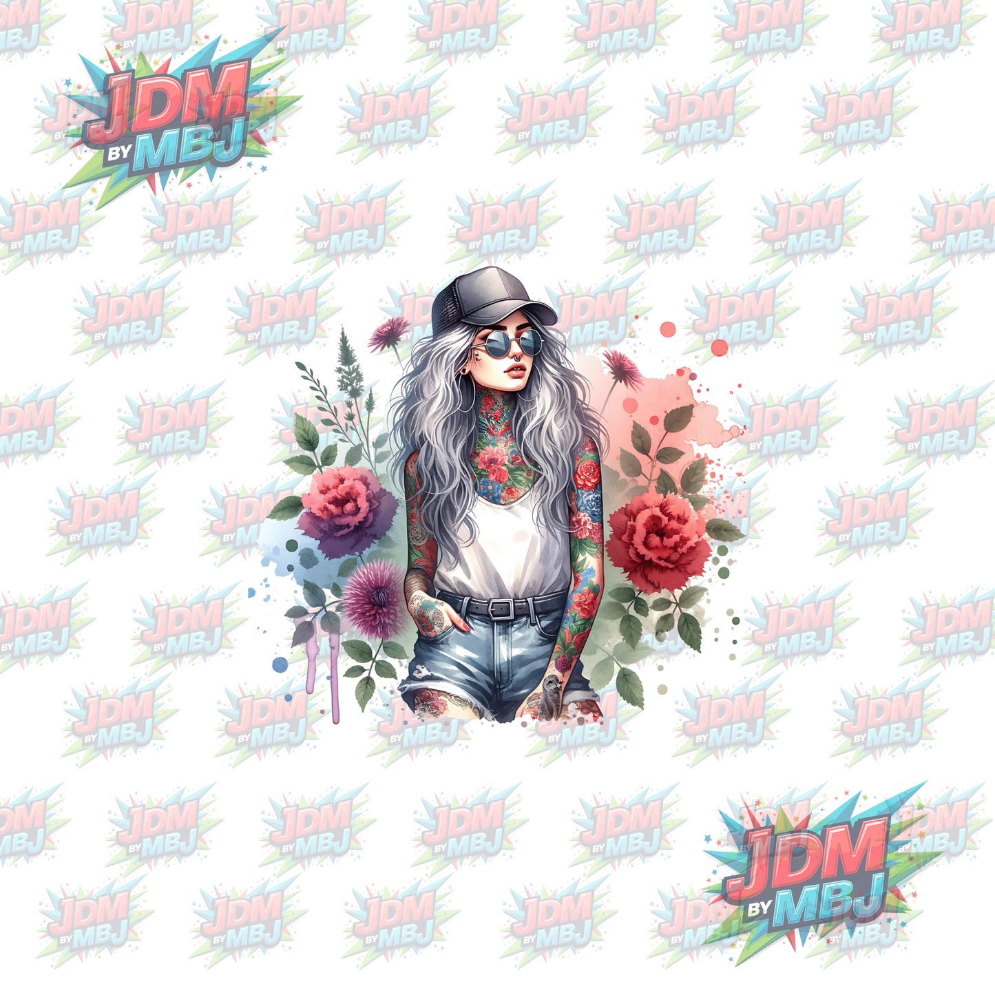 Iron On - Tattoo Girl DTF