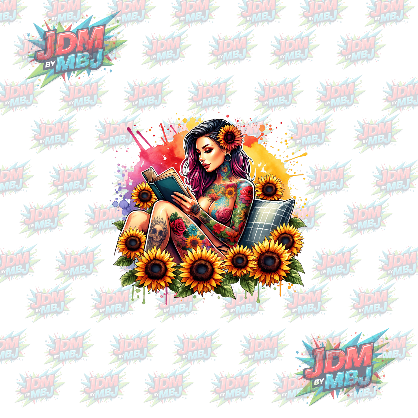 Iron On - Tattoo Girl DTF