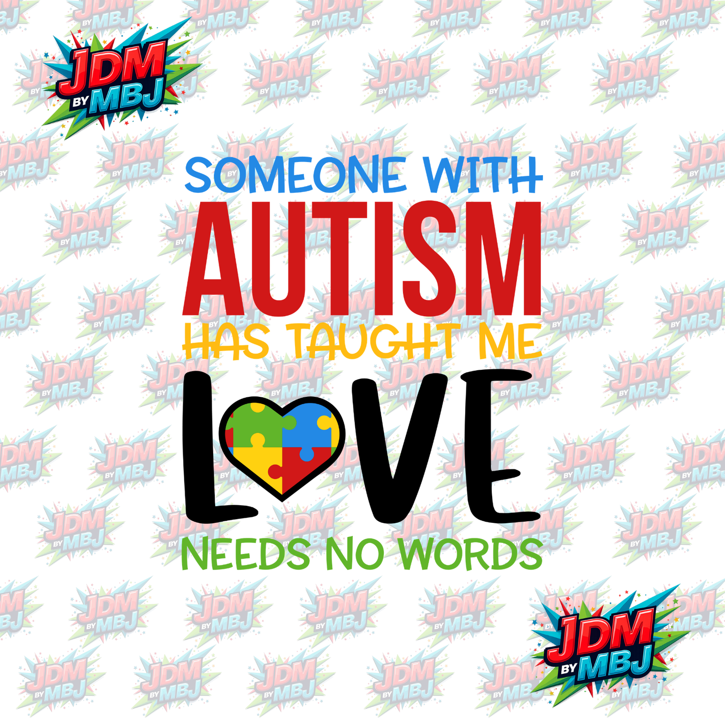 Iron On - Autism Awareness DTF 20cm
