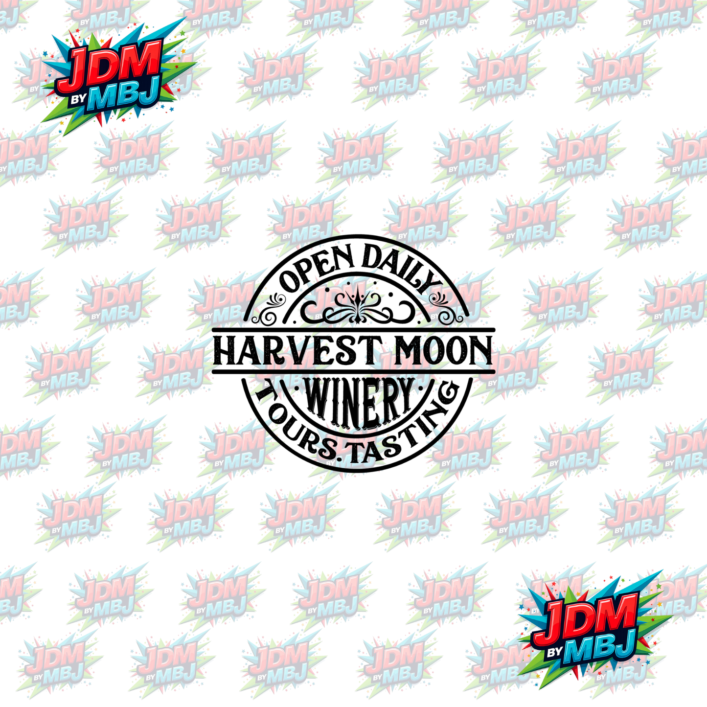 Iron On - Harvest Moon Winery - Vintage Farm DTF 20cm