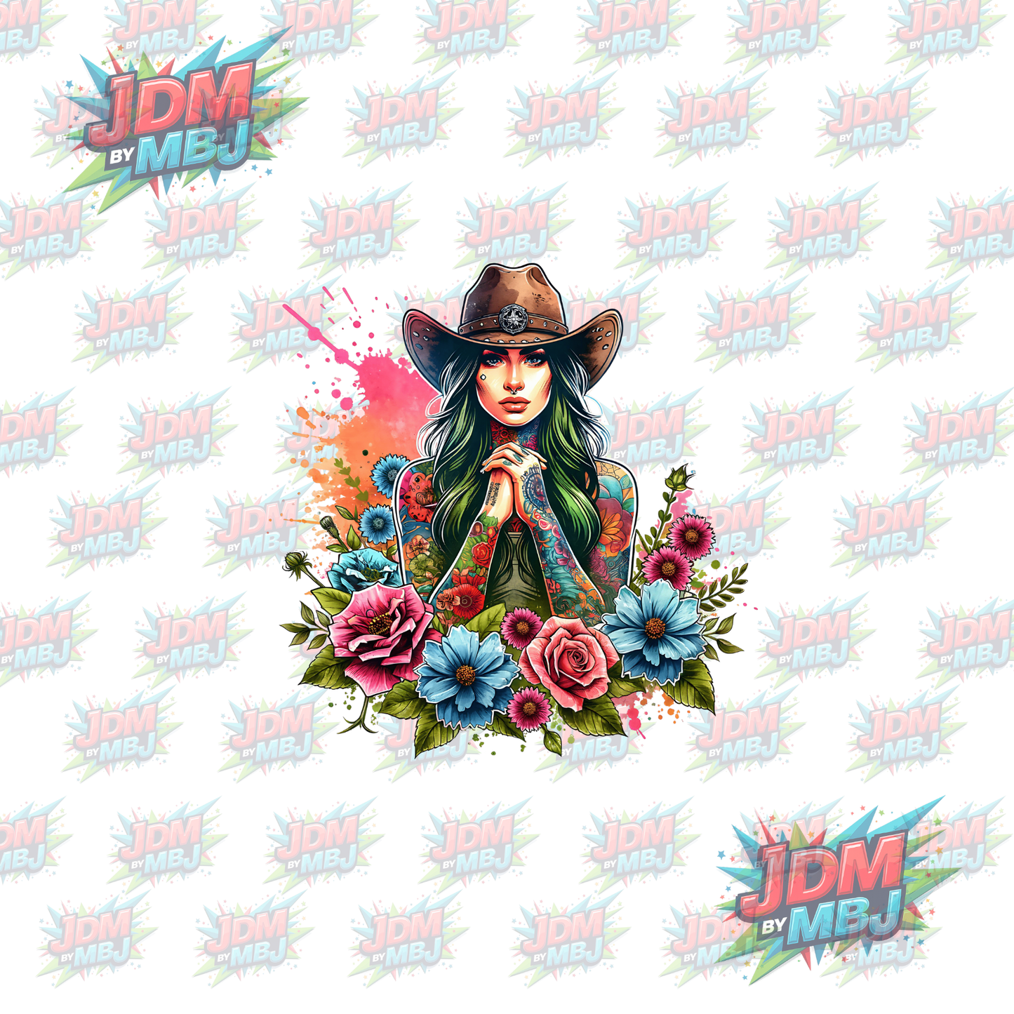 Iron On - Tattoo Girl DTF