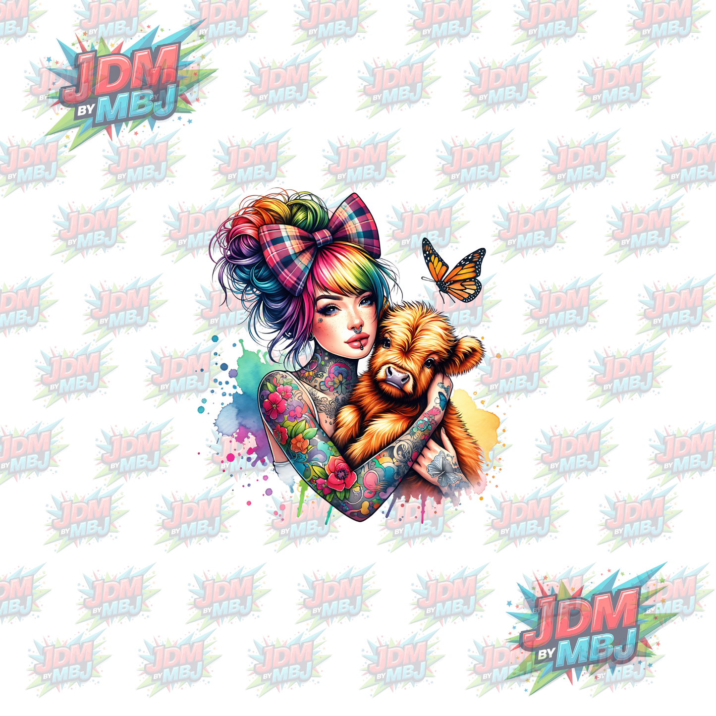 Iron On - Tattoo Girl DTF