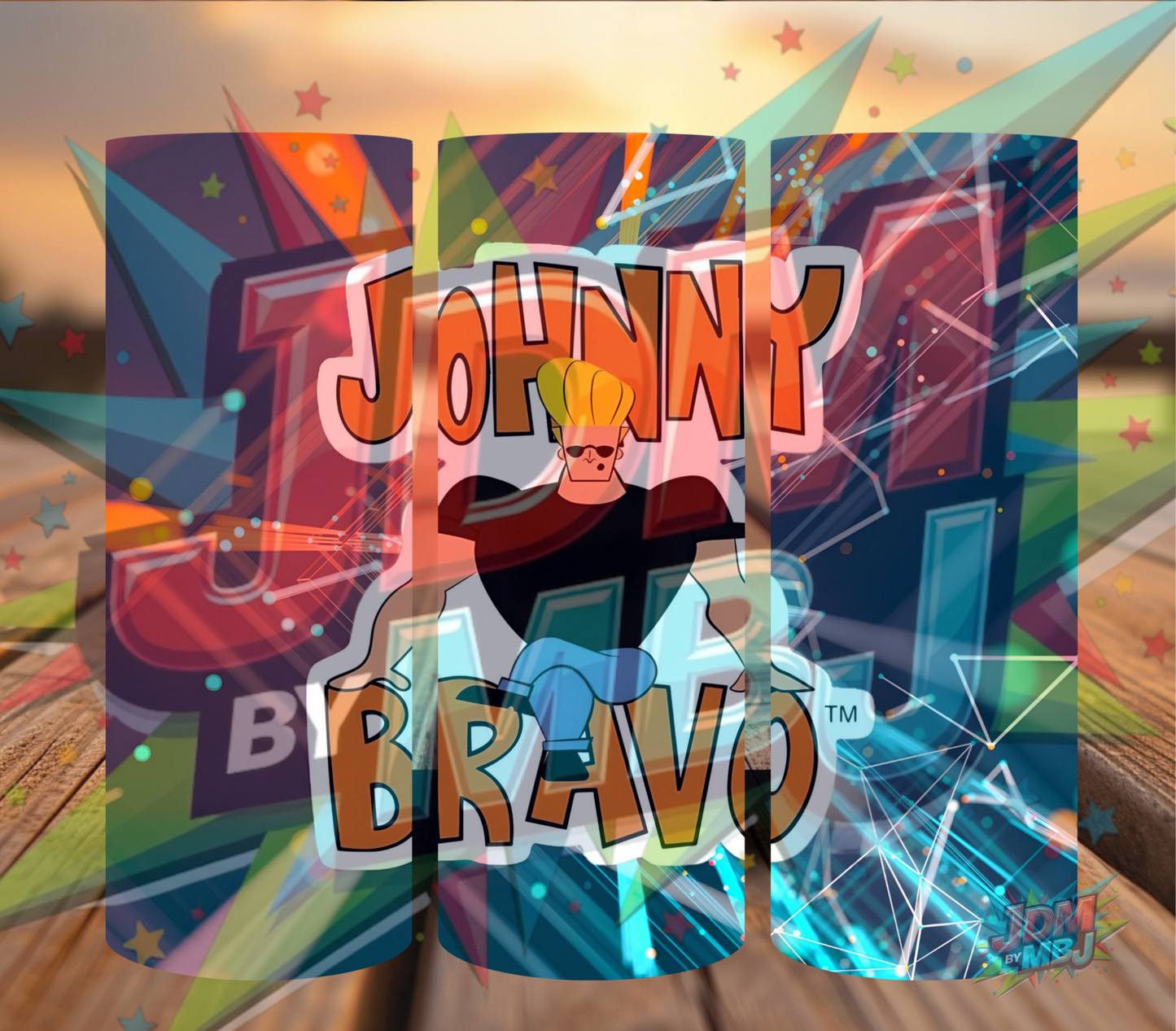 Inspirado en las impresiones de sublimación de Johnny Bravo