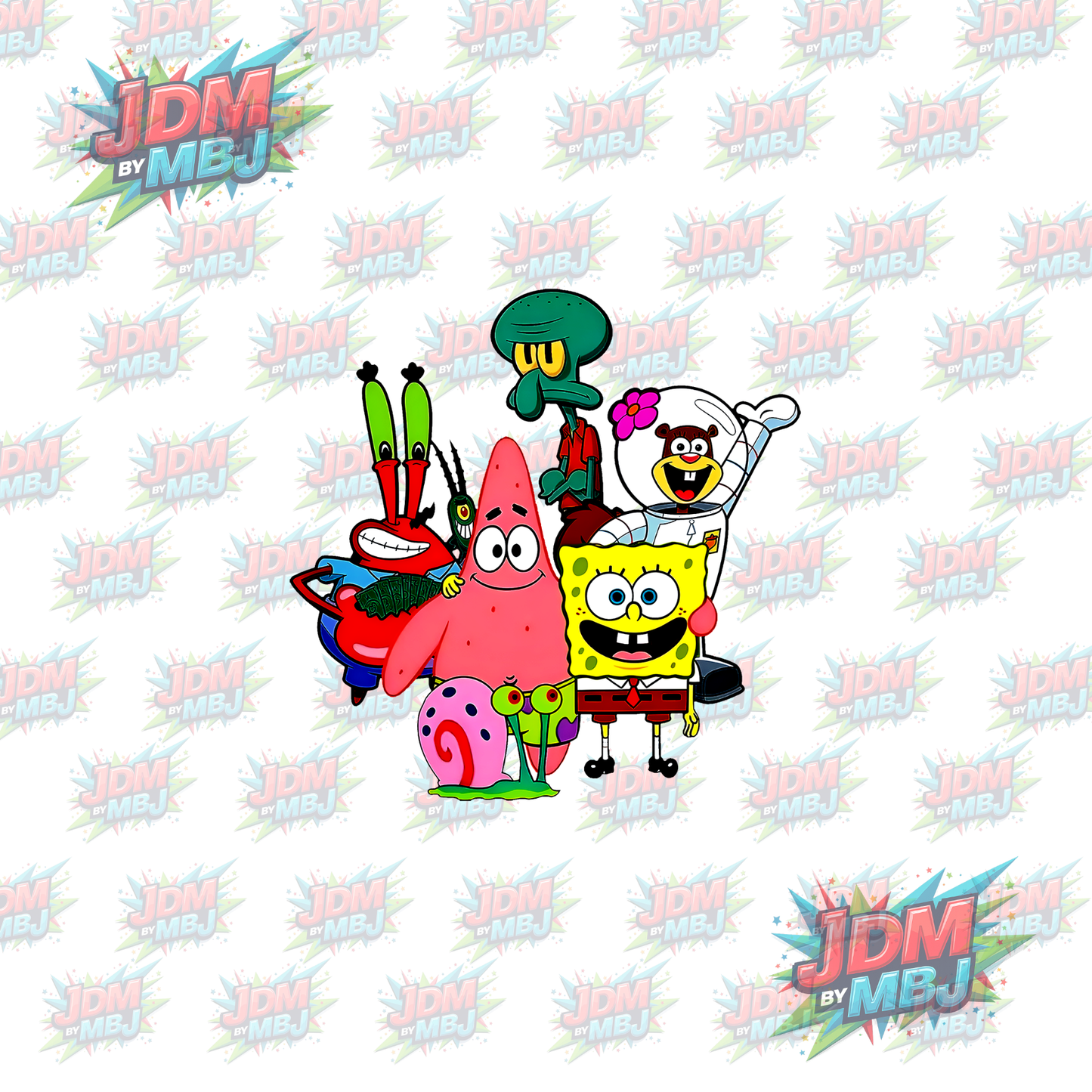 Bob Esponja Pantalones Cuadrados (DTF) - Planchado (25 cm)
