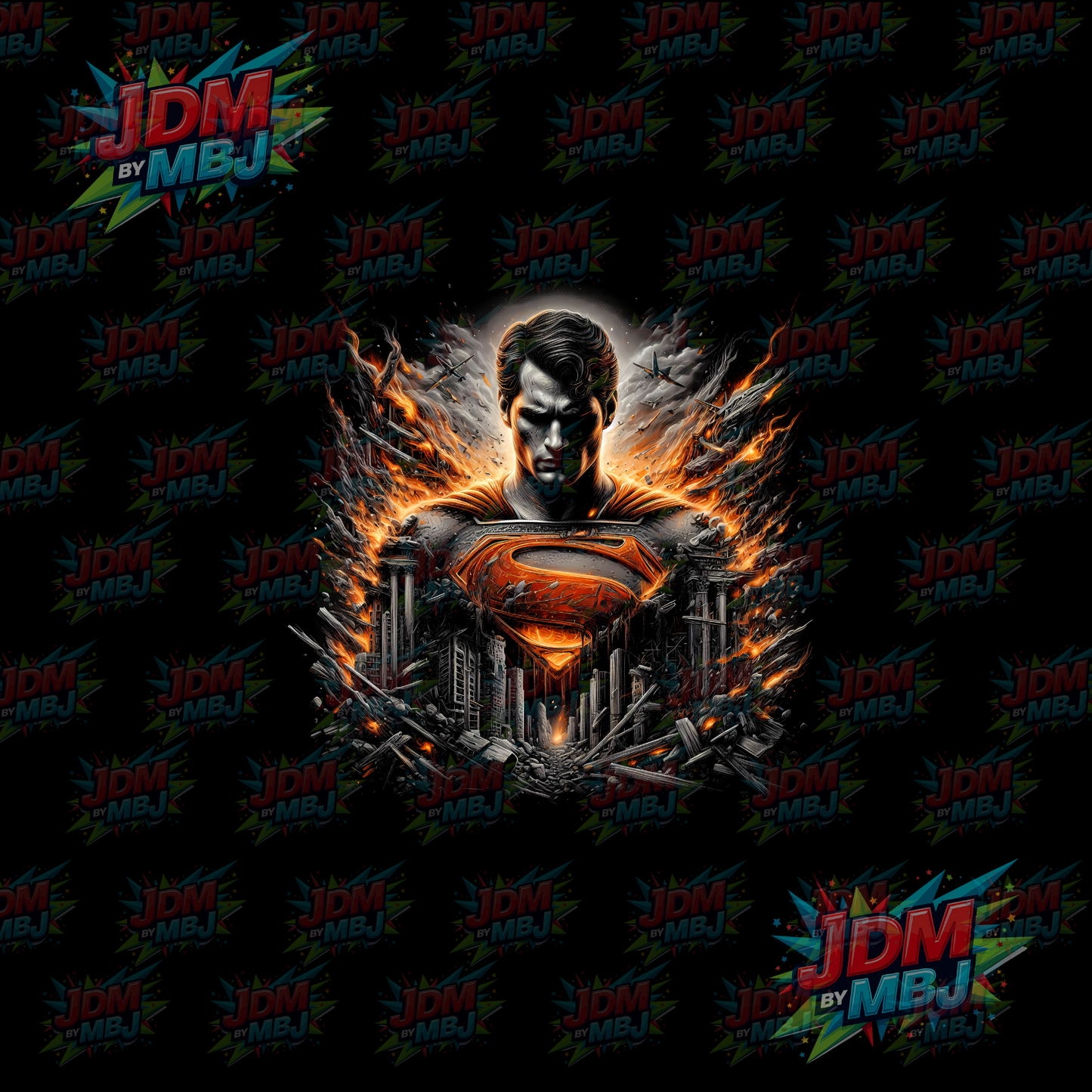 Iron On - Superhero Halftone DTF
