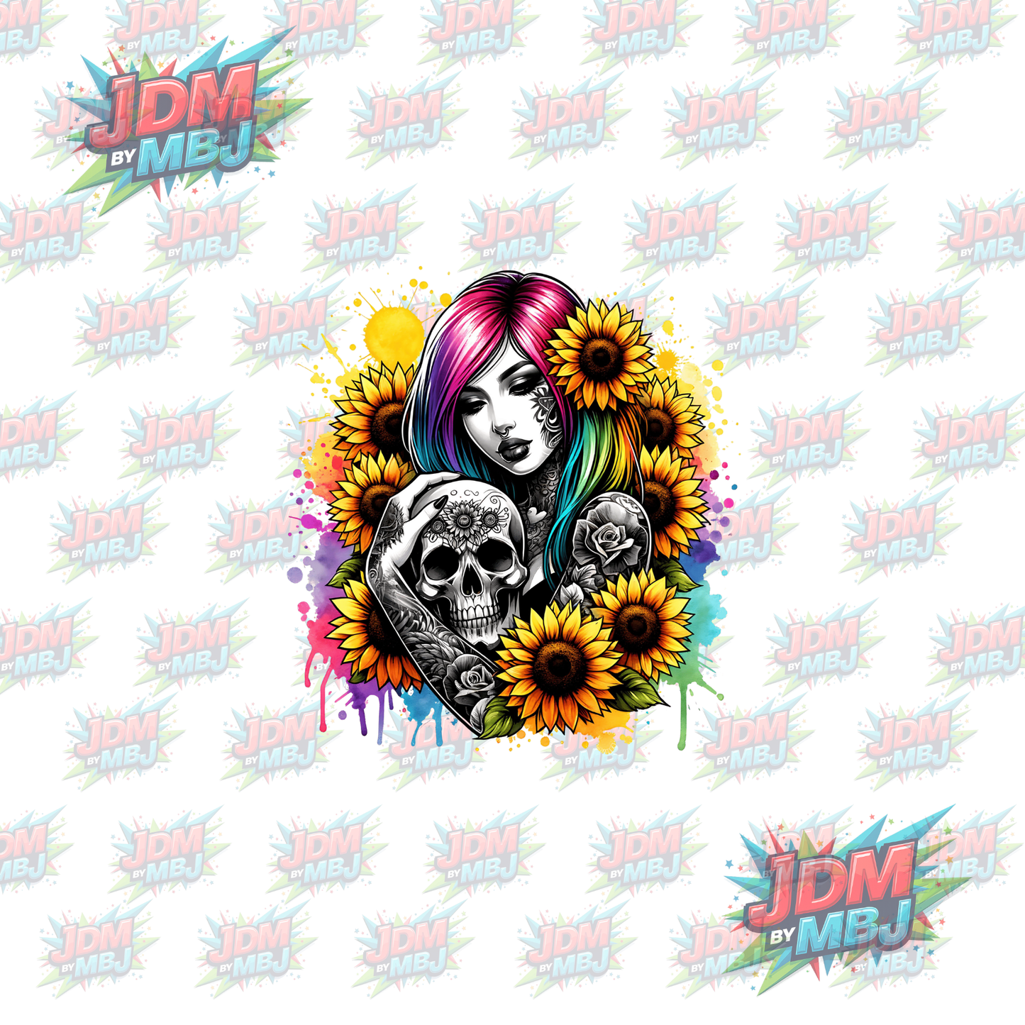 Iron On - Tattoo Girl DTF