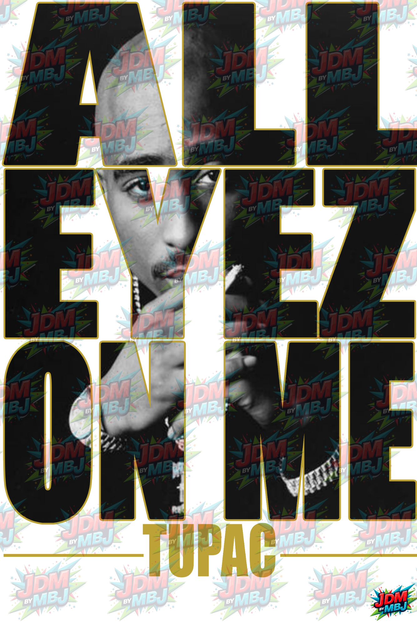 Iron On - Tupac DTF 25cm