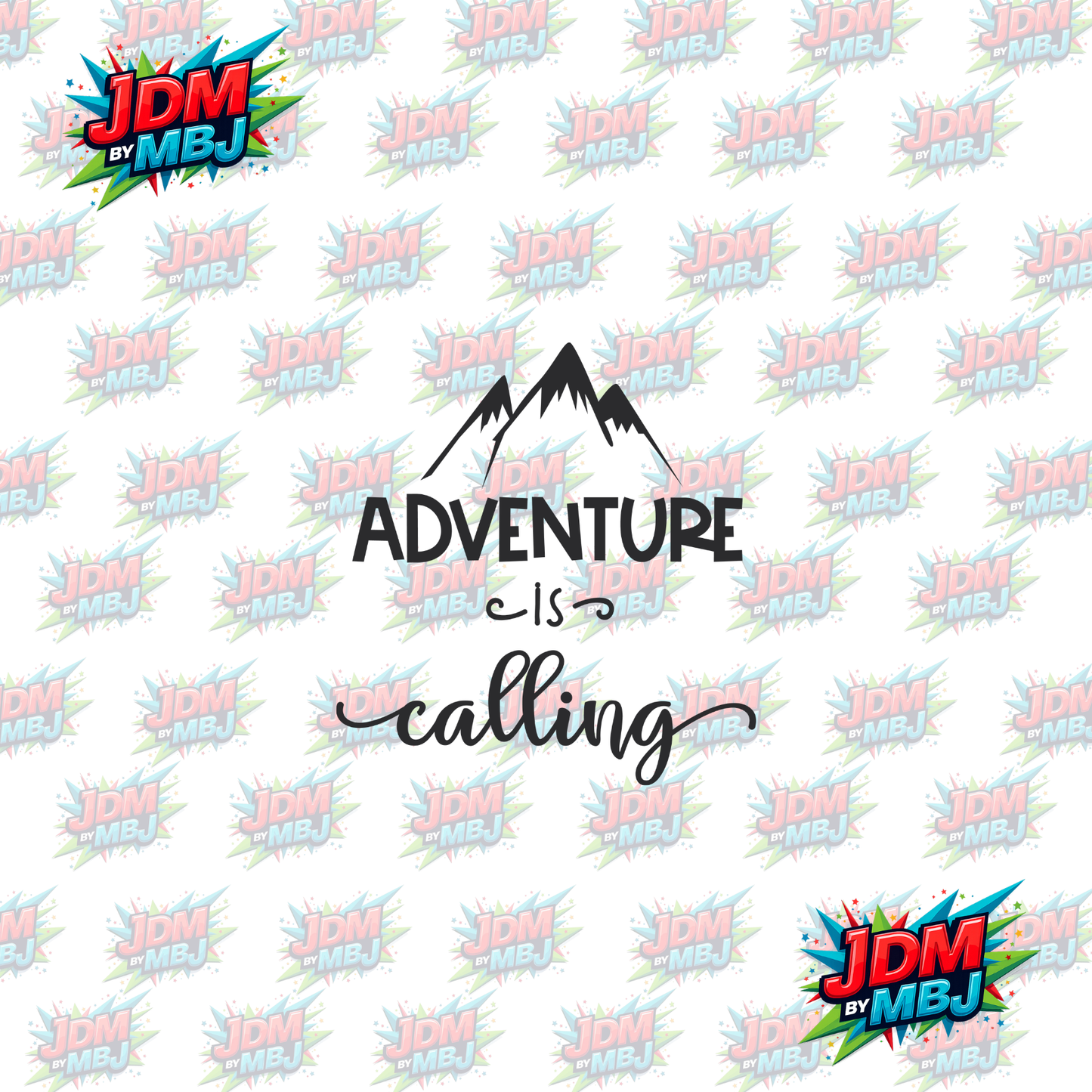 Iron On - Adventure is Calling DTF 20cm