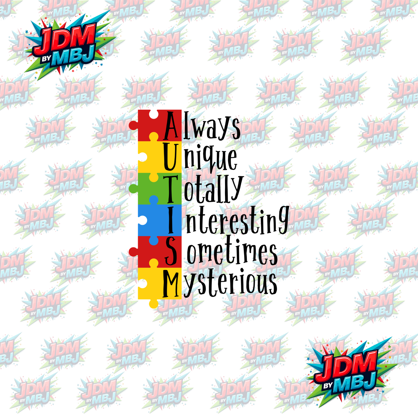 Iron On - Autism Awareness DTF 20cm