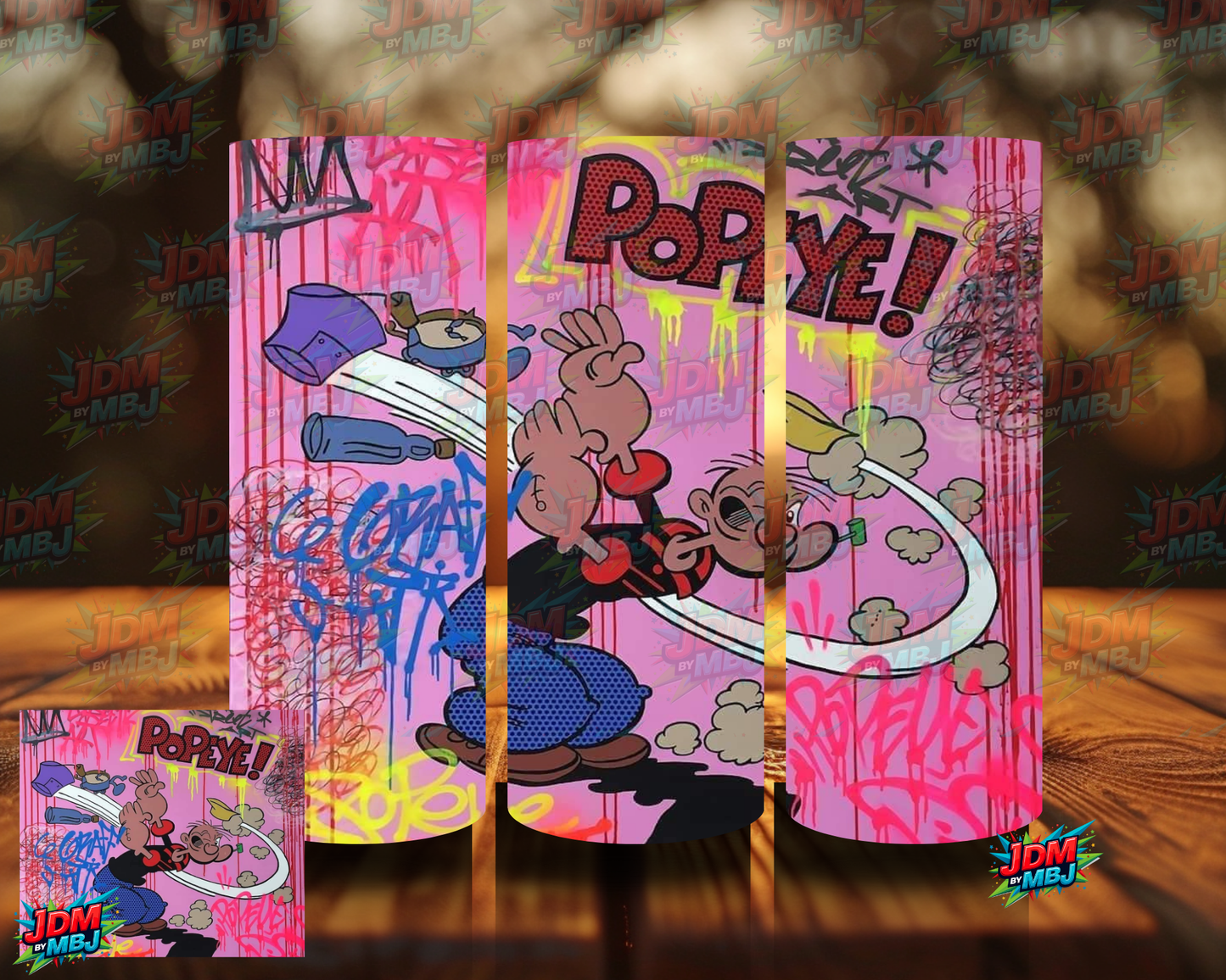 Inspired by Pop Eye Sublimation Print