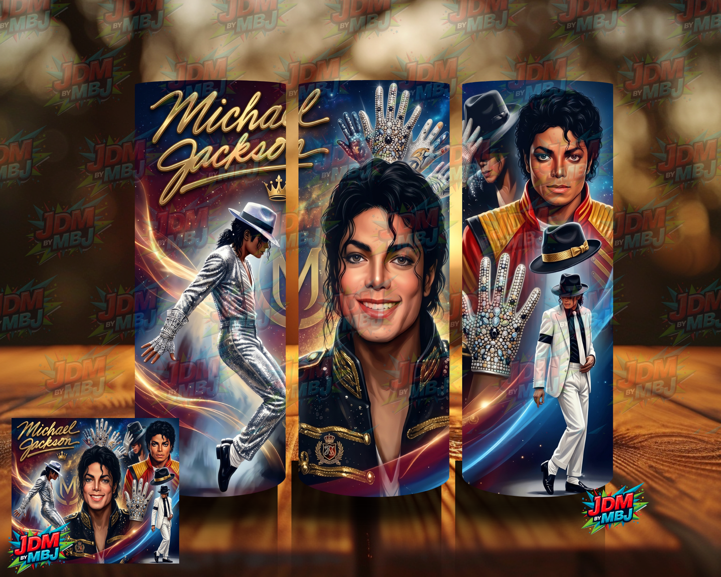 Inspired by Michael Jackson "King Of Pop" Sublimation Prints