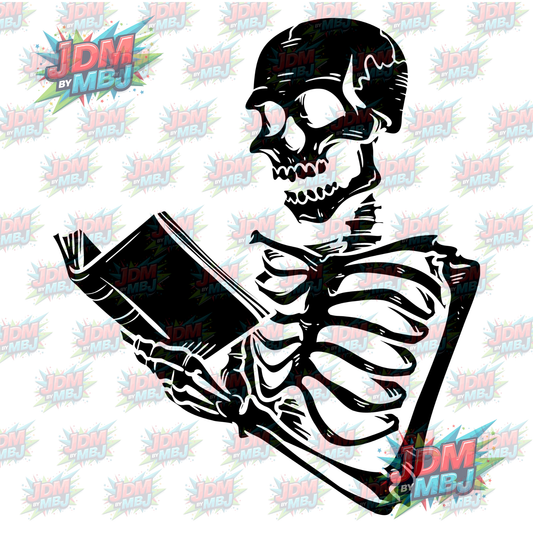 Iron On - Skull Book DTF 20cm