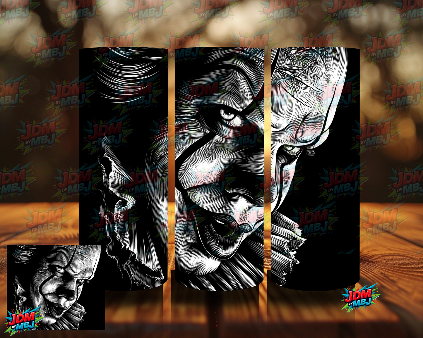Inspired by Pennywise Black & White Sublimation Prints