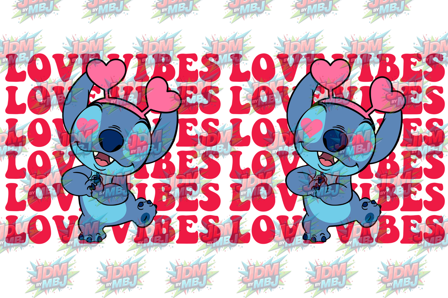 Stitch "Love Vibes" UV Wrap