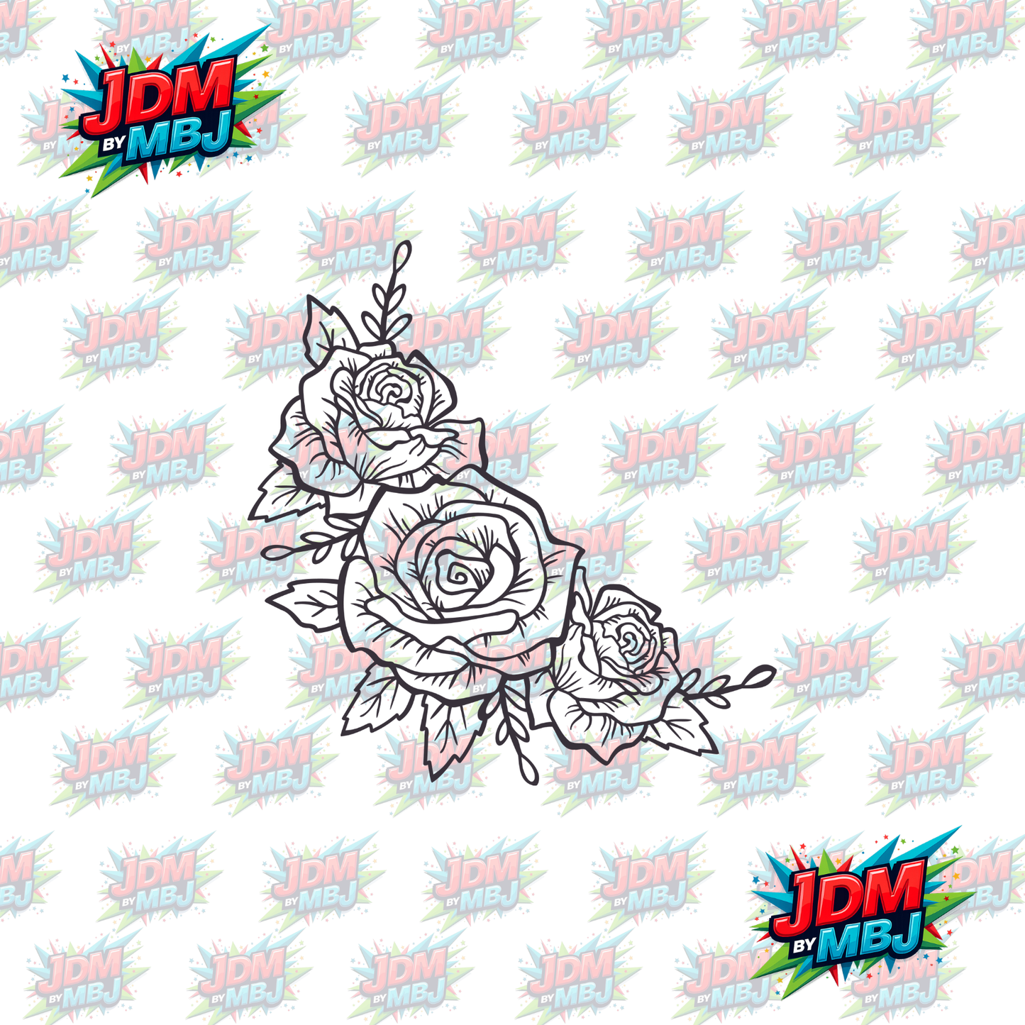 Iron On - Roses DTF 20cm