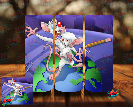 Inspired by Pinky & The Brain Sublimation Prints