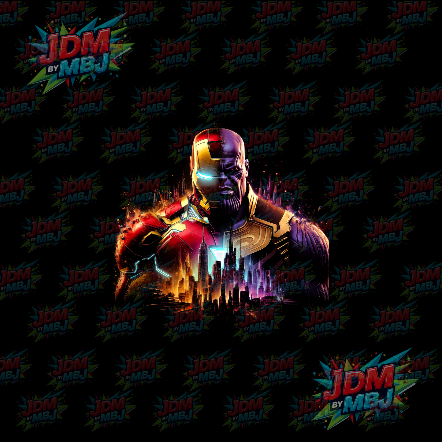 Iron On - Superhero Halftone DTF