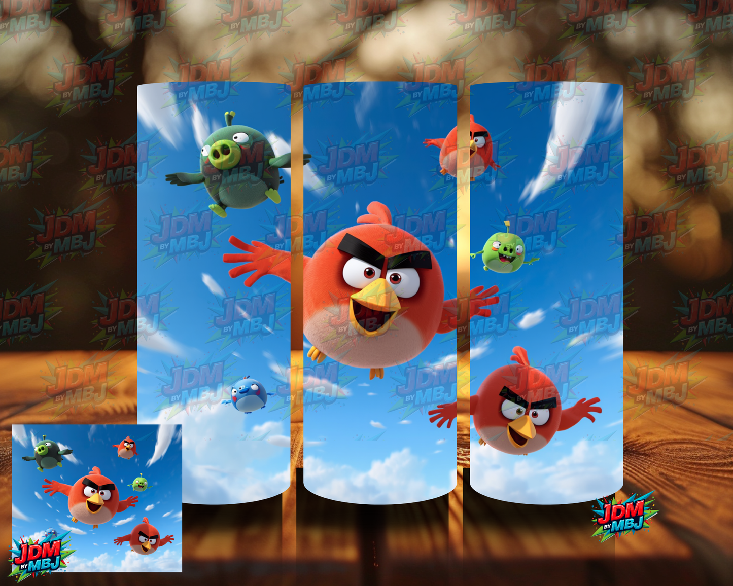Inspired by Angry Birds Sublimation Prints
