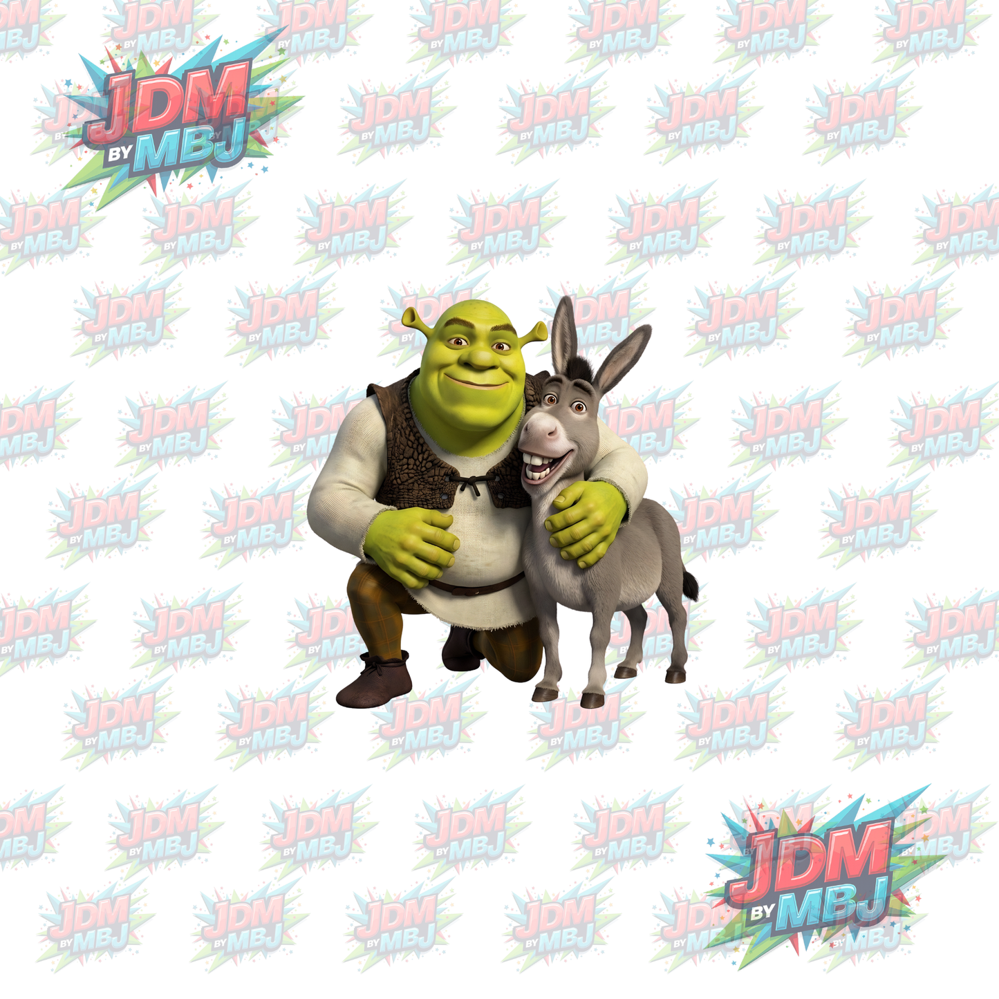 Vinilo termoadhesivo Shrek DTF de 25 cm