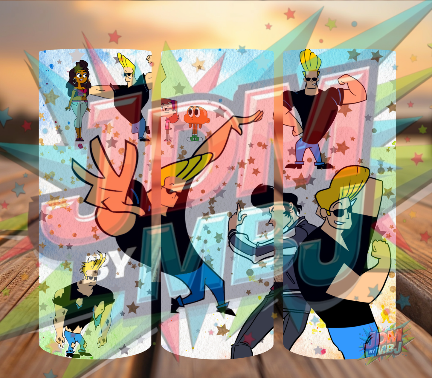 Inspirado en las impresiones de sublimación de Johnny Bravo