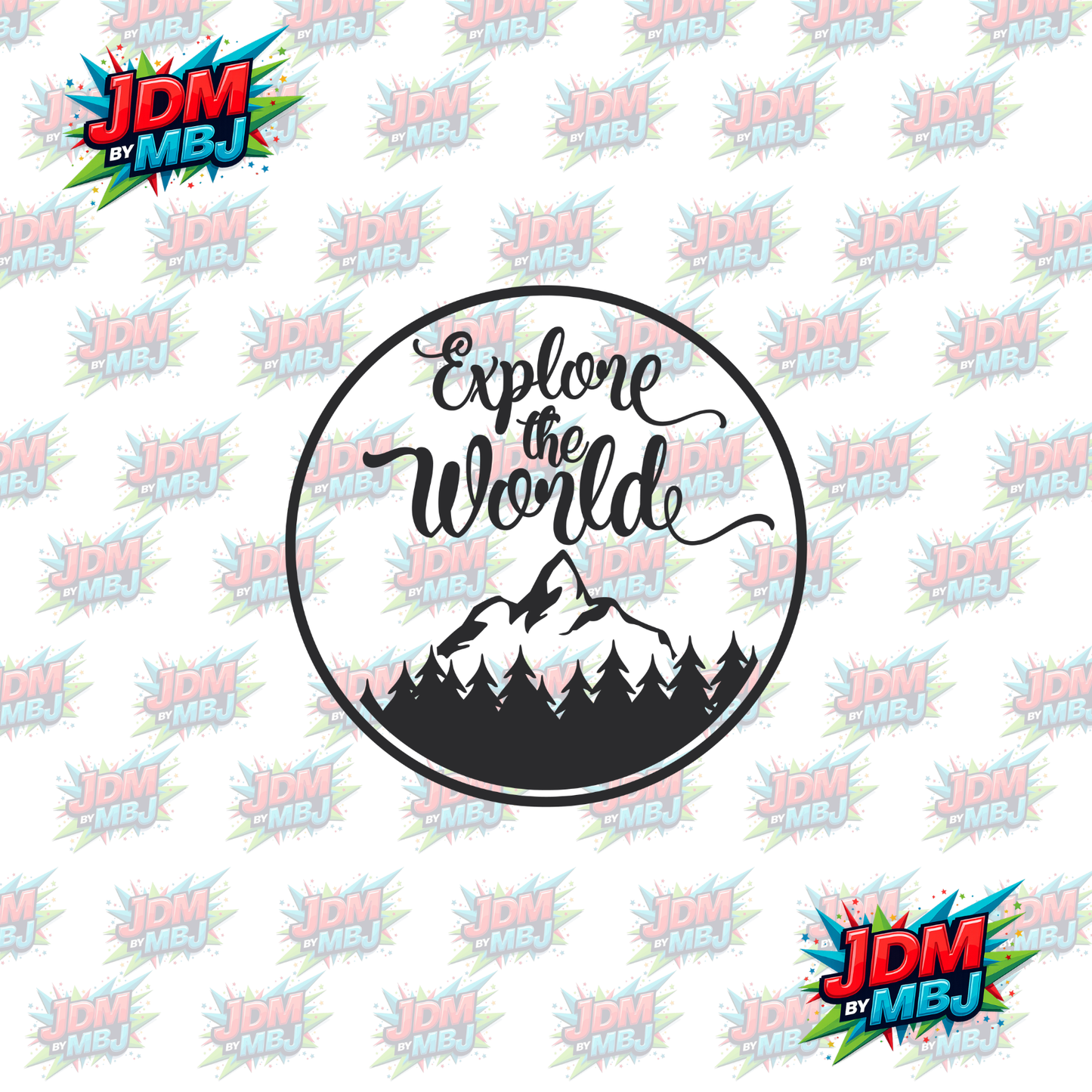 Iron On - Explore The World DTF 20cm