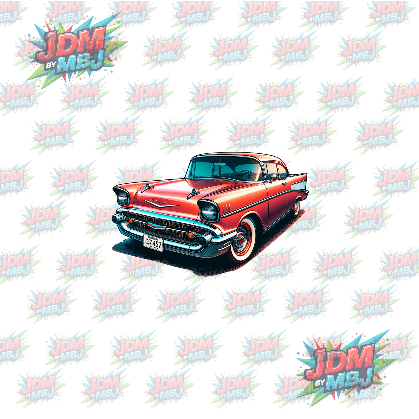 Iron On - Classic Vintage Cars DTF 20cm