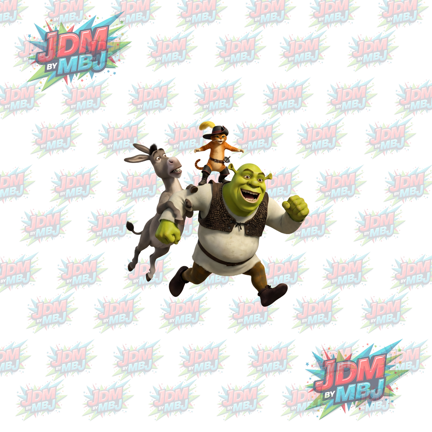 Vinilo termoadhesivo Shrek DTF de 25 cm