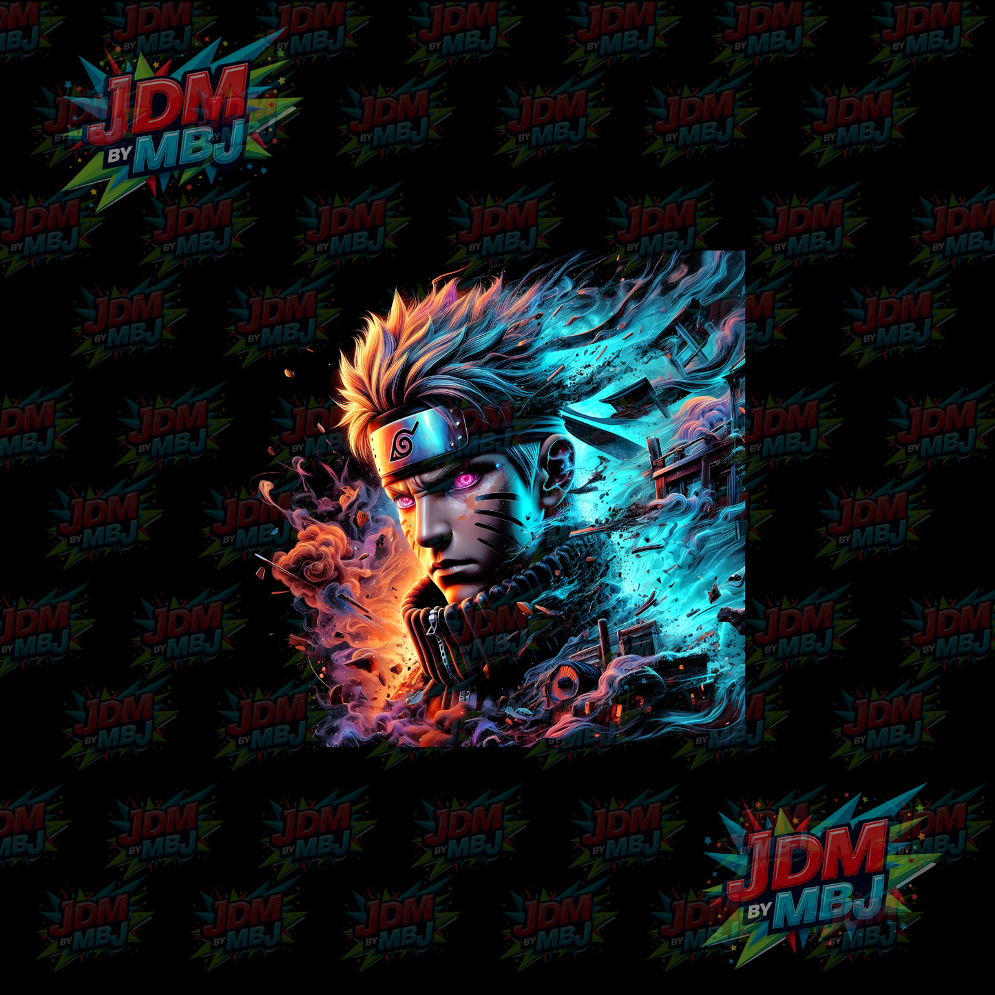 Iron On - Naruto 'Halftone' DTF