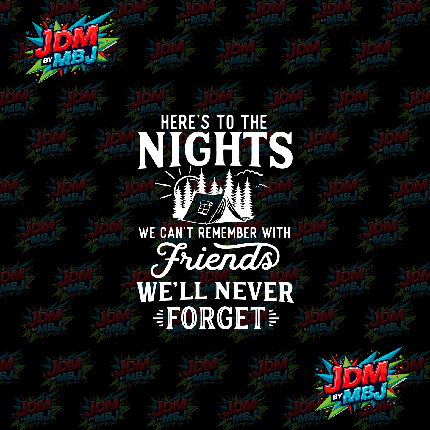 Iron On - Here To The Nights DTF 20cm
