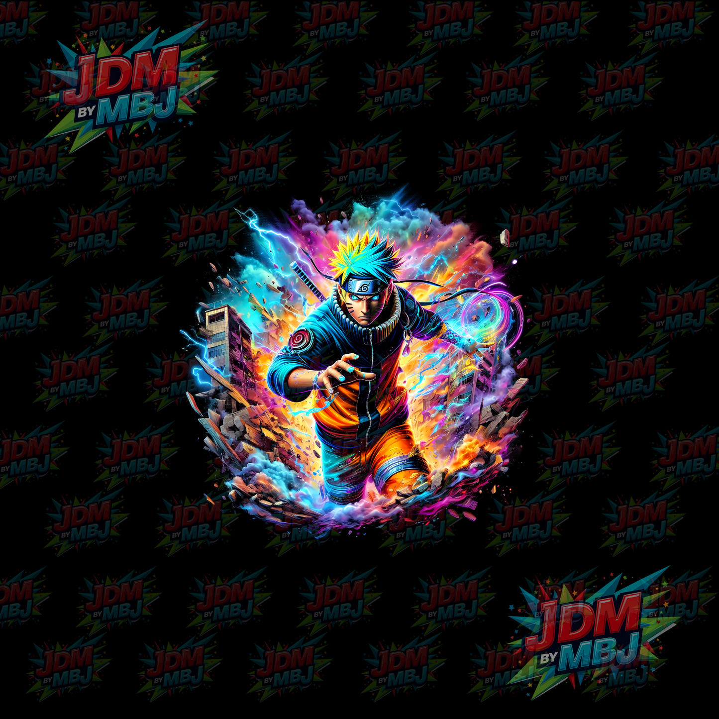 Iron On - Naruto 'Halftone' DTF