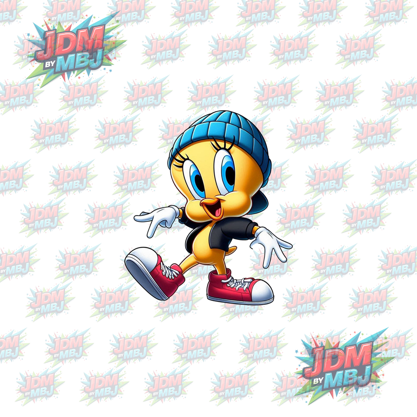 Pegatina termoadhesiva de Looney Tunes (25 cm)