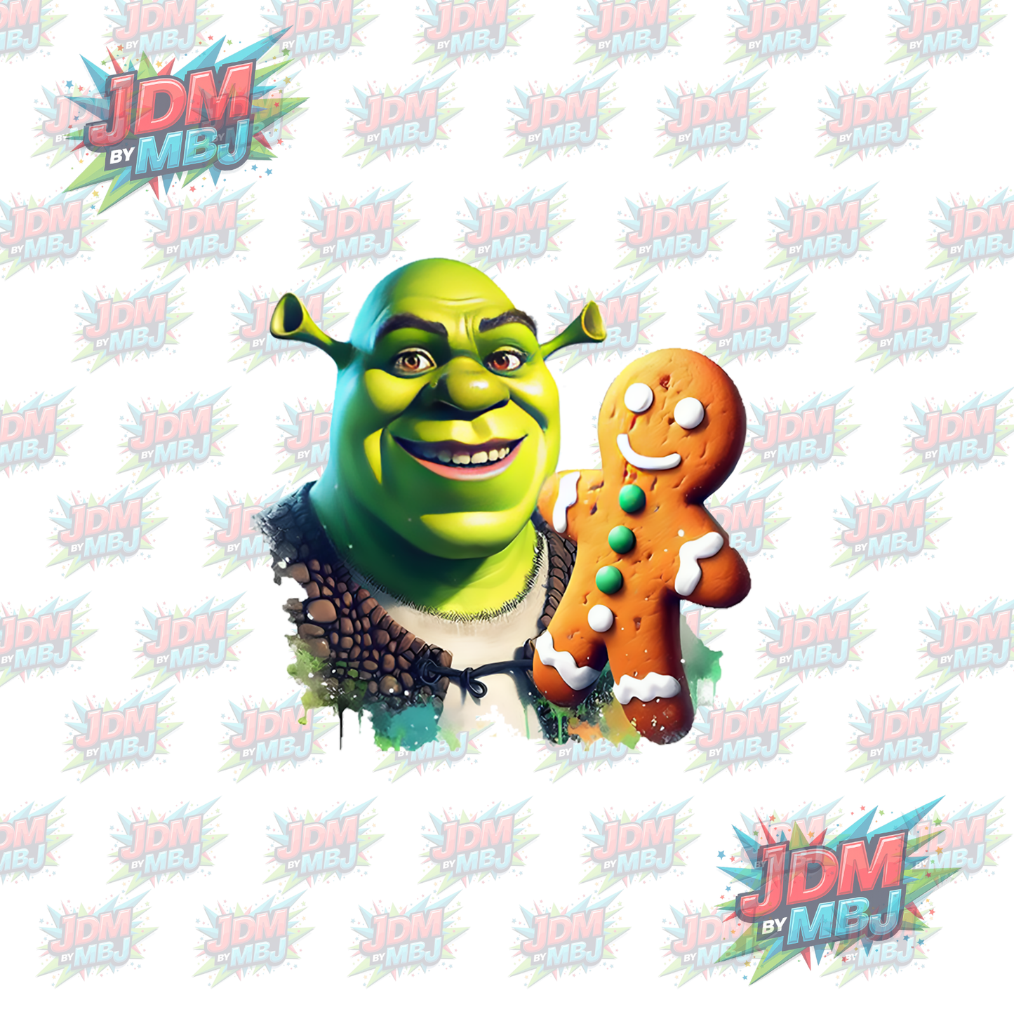 Vinilo termoadhesivo Shrek DTF de 25 cm