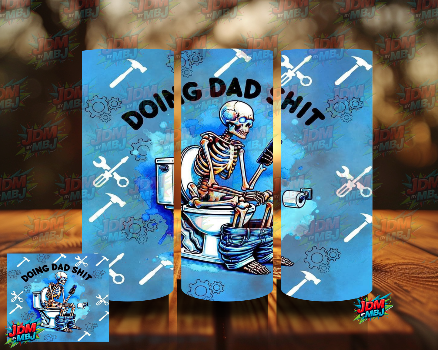 Doing Dad Shit - Blue - Sublimation Prints